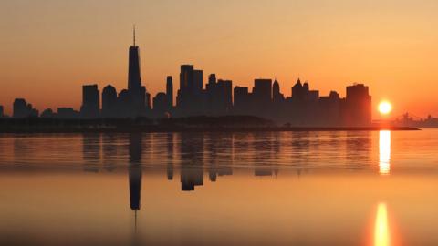 Sunset over Manhattan