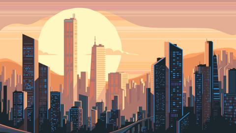 Cityscape artwork