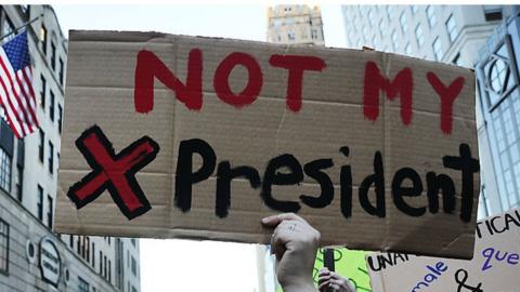 Anti-Trump demonstration in Manhattan