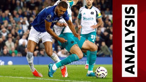 Everton's Calvert-Lewin and Newcastle's Dan Burn