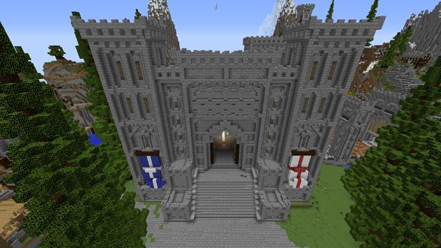 Minecraft screenshot of a castle