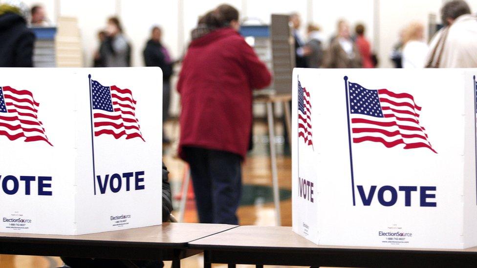 Voting booth in 2012