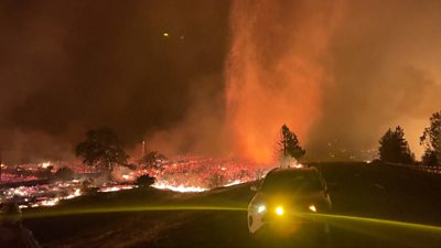 Firenado in California