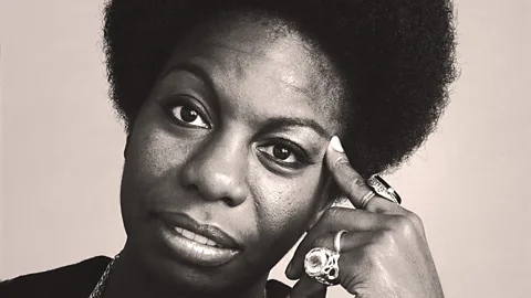 Nina Simone looking forward (Credit: Getty Images)
