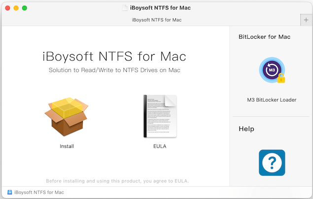 install iBoysoft NTFS for Mac