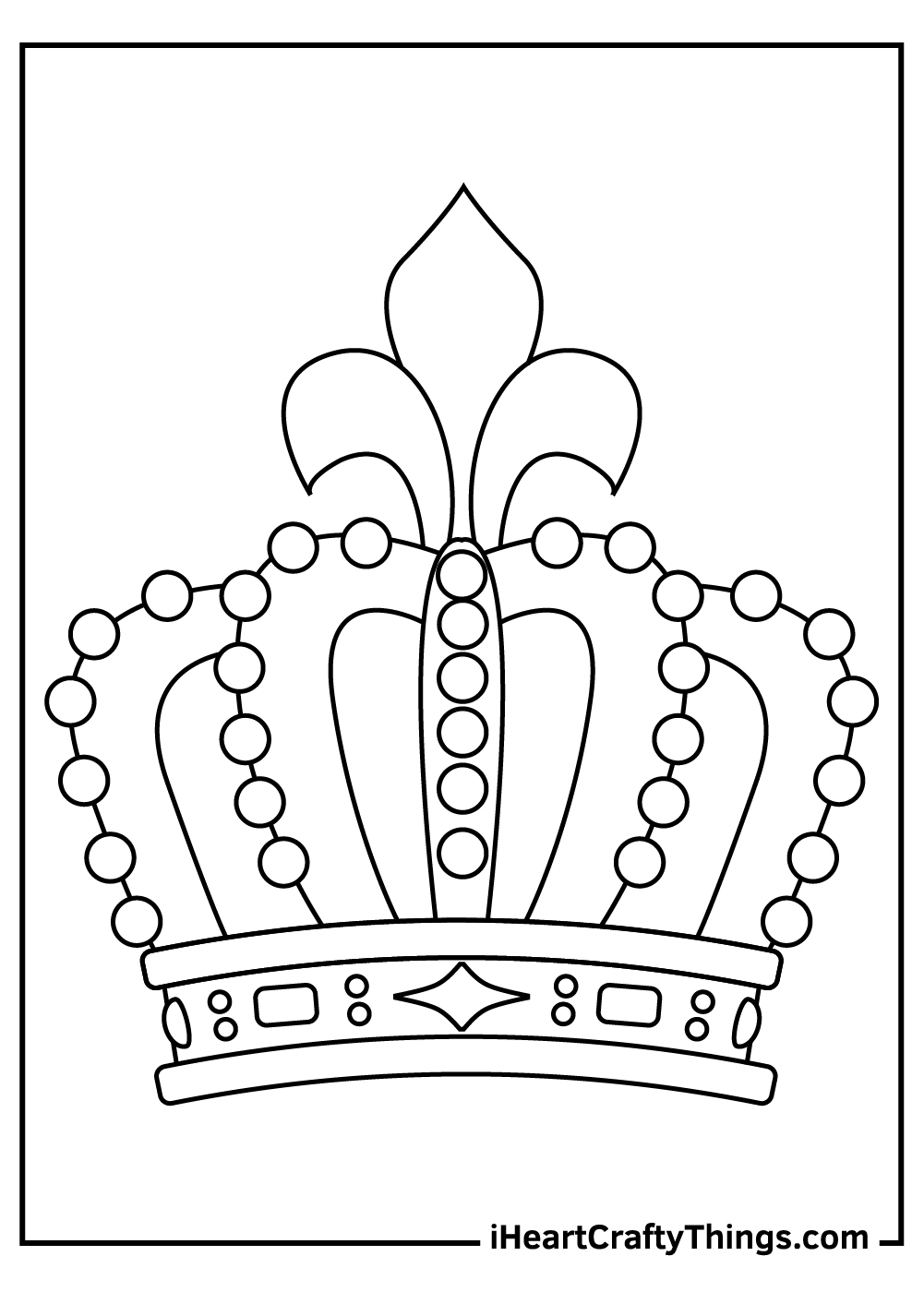 Royal Crown Coloring Pages