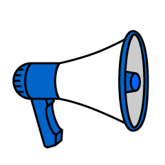 Blue Megaphone