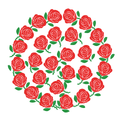 Red Rose Circle