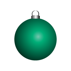 Green Christmas Ornament