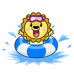 Lion in the Sea