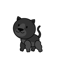 Cute Black Leopard