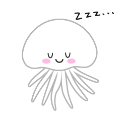 Cute Jellyfish Sleeping