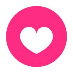 Pink Heart Circle