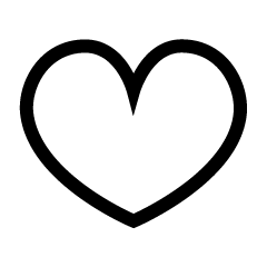 Heart Black and White