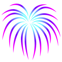 Blue and Purple Firework