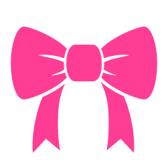 Pink Bow Silhouette