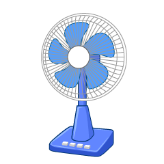 Blue Fan