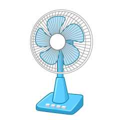 Light Blue Fan