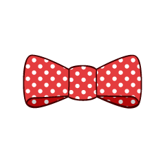 Red Bowtie with dots