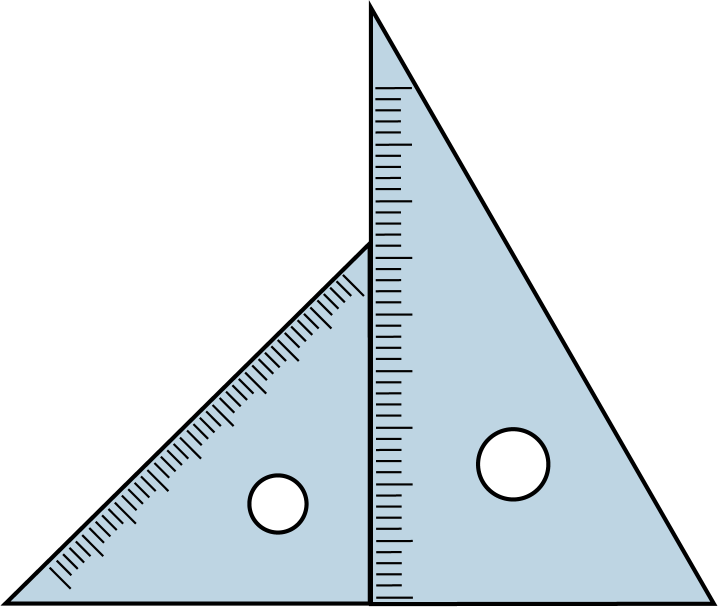 イラストポップ 学校のイラスト 算数no13三角定規の無料素材