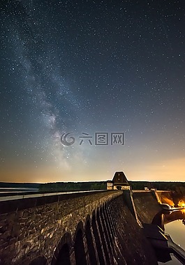 天空,全景,银河系