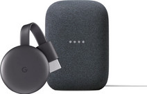 Google Chromecast V3 + Google Nest Audio Charcoal media player