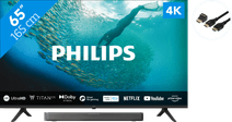 Philips 65PUS7009 + Soundbar + HDMI Cable End of Year Deals 2024 television and projector deal