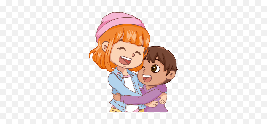 Brother Sister Sticker By Jantwelayh - Hug Emoji,Brother Emoji