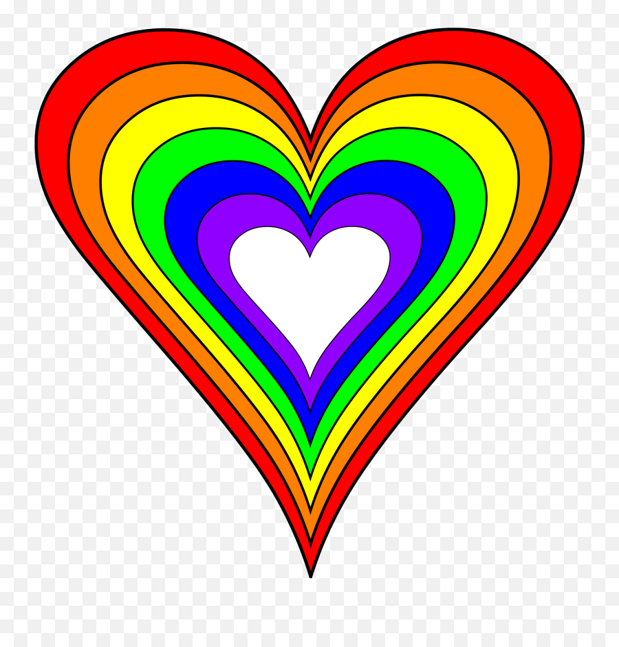 Rainbow Heart Png Picture - Rainbow Heart Emoji,Rainbow Hearts Emoji