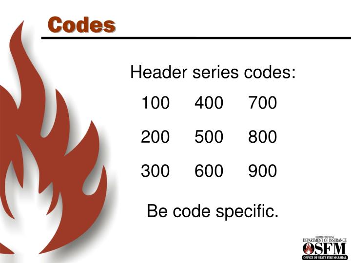 Nfirs Codes List Quick Cheat Sheet