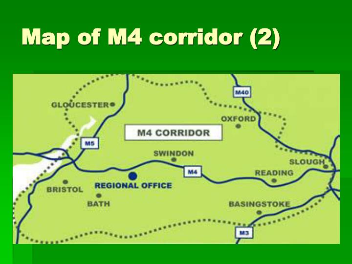 M4 Motorway Map