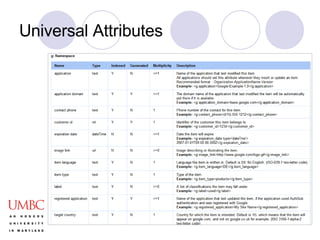 Universal Attributes 