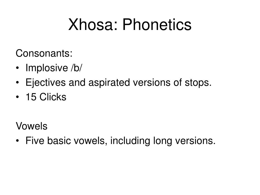 a xhosa speech