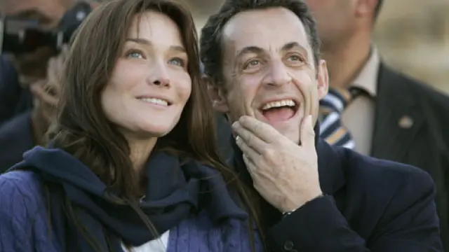 Nicolas Sarkozy y Carla Bruni.