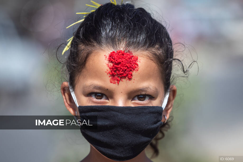 Dashain Tika buy images of Nepal, stock photography Nepal