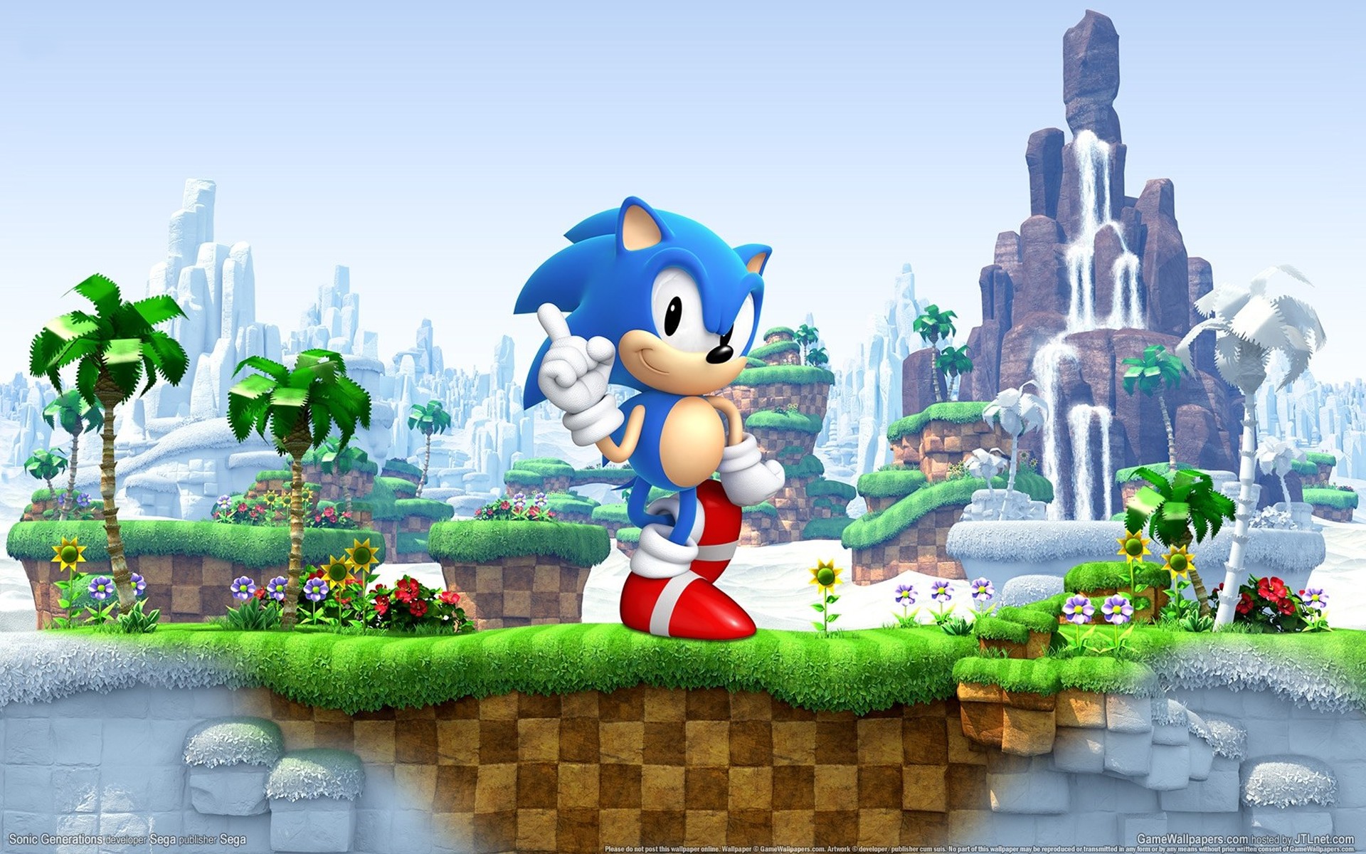 Experience the thrill of the game with Sonic background game assets