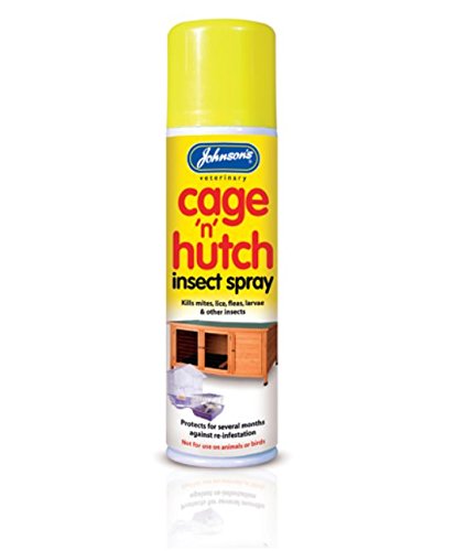 LEEWAY WOODWORK JOHNSONS CAGE 'N' HUTCH SPRAY - PREVENT INSECTS & FLEAS - BEDDING KENNELS BASKET (1 PACK)