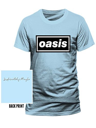 Official Classic Oasis Logo T-Shirt Definitely Maybe Alternative Rock Band