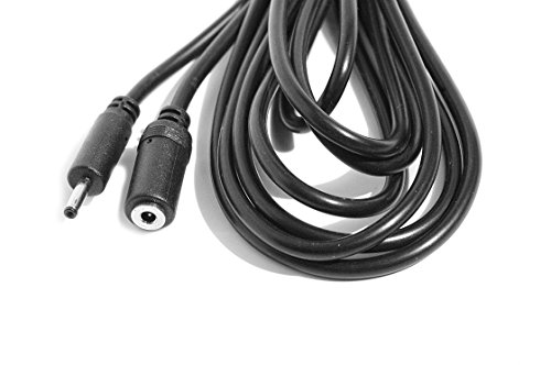 Kingfisher Technology - Long 3m Extension Lead 2A Female to Male DC Plug Power Charger Cable Black (22AWG) Compatible with Nalone Curve Massager