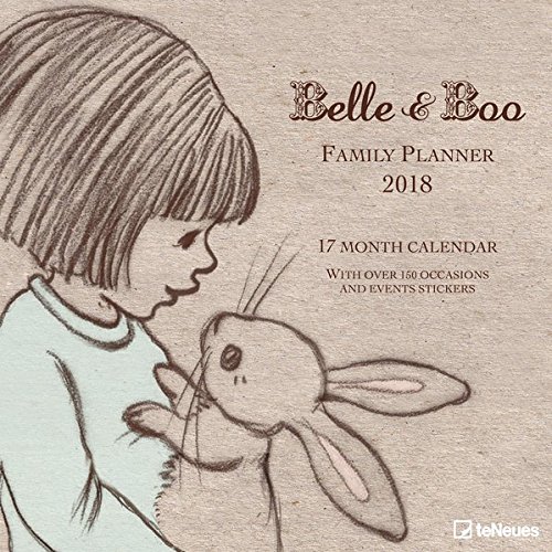 2018 Belle & Boo Family Planner - teNeues Grid Calendar - 30 x 30 cm