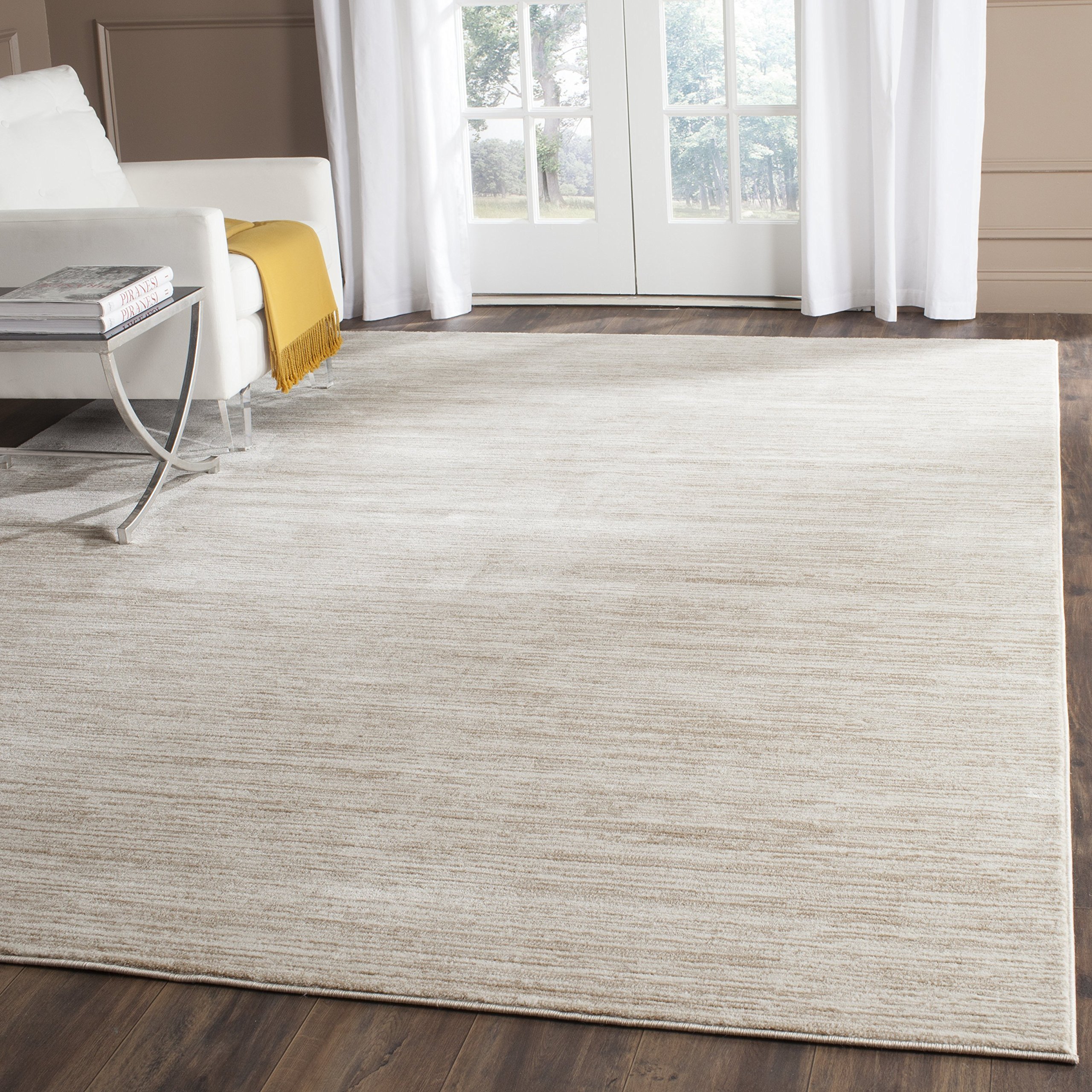 SAFAVIEH Vision Collection Area Rug - 8' x 10', Creme, Modern Ombre ...