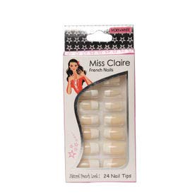 Miss Claire Miss Claire French Nails 24 Ivery and White (Ecp 04), White, 1 Count, Ivory and White,