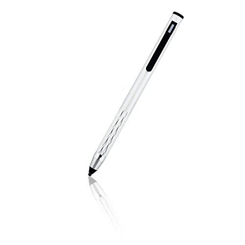 Active Touchscreen Stylus Pen with Precision Fine Tip, Pocket Clip, & Replaceable Nib - Works with Tablets, iPads & Smartphones - Silver - by SyPen