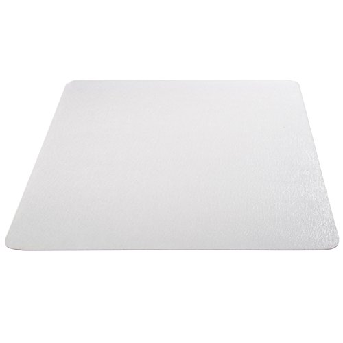 Deflecto EconoMat Clear Chair Mat, Hard Floor Use, Rectangle, Straight Edge, 46