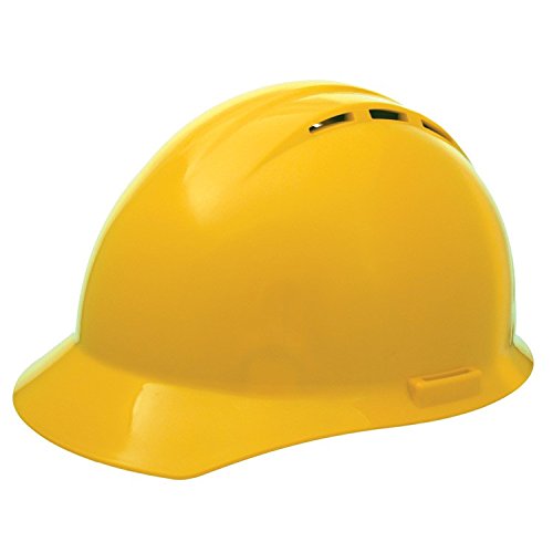 ERB 19452 Americana Vent Cap Style Hard Hat with Mega Ratchet, Yellow