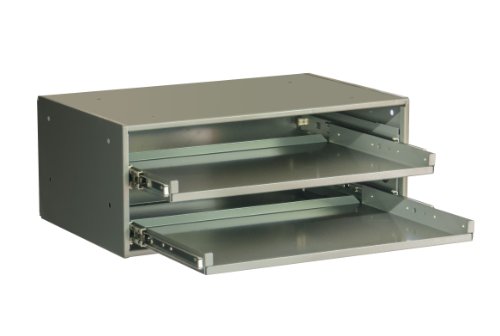 Durham 302B-15.75-95 Heavy Duty Bearing Slide Rack (Holds 2 Large Compartment Boxes), 15-3/4" Length x 20" Width x 8-1/8" Height