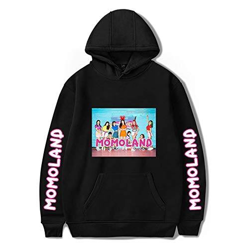 MOMOLAND Hoodies Korean Group Pullover RHYEBIN YEONWOO Jane TAEHA NAYUN Daisy AHIN JOOE Nancy Sweatshirt Loose for Men and Women