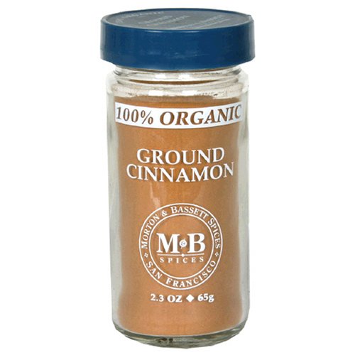 Morton & Bassett Organic Ground Cinnamon, 2.2-Ounce Jars (Pack of 3)