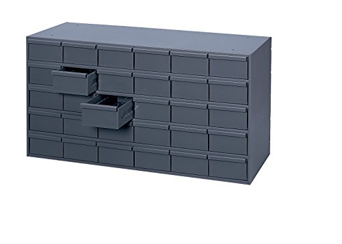 Durham035-95 Prime Cold Rolled Steel Cabinet, 30 Drawer, 17-1/4" Length x 33-3/4" Width x 21-1/8" Height, Gray Powder Coat Finish