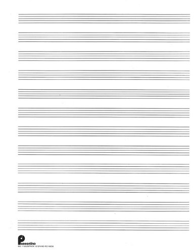 Musipack 3 Ring Filler No. 1: 12-stave: Passantino Manuscript Paper (Passantino Manuscript Papers)